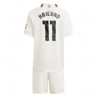 Manchester United Rasmus Hojlund #11 3rd trikot Kinder 2023-24 Kurzarm (+ Kurze Hosen)